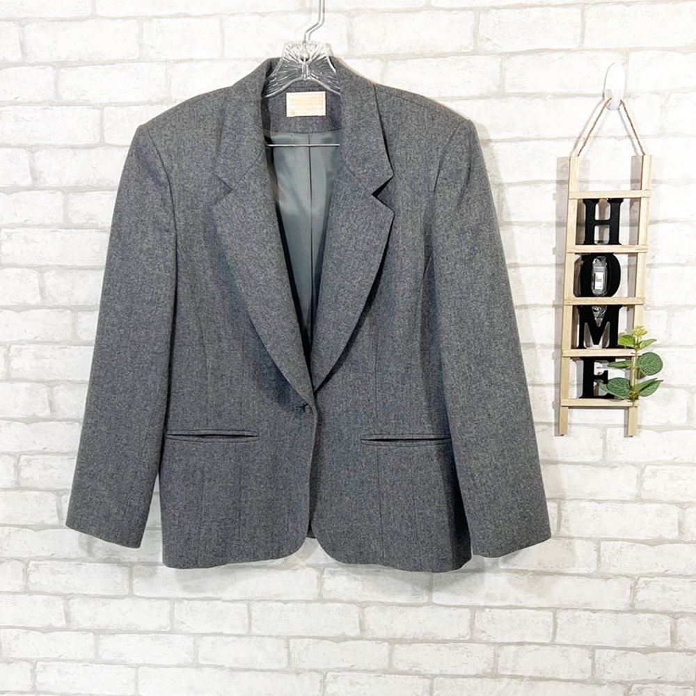 Pendleton 100% Virgin Wool Blazer Jacket Size 12 - image 1
